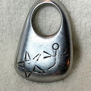 Pewter Engraved Pendant